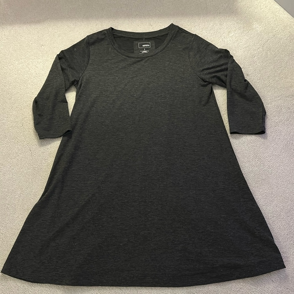 Sonoma Goods for Life A-Line Dress in Grey (Size L)